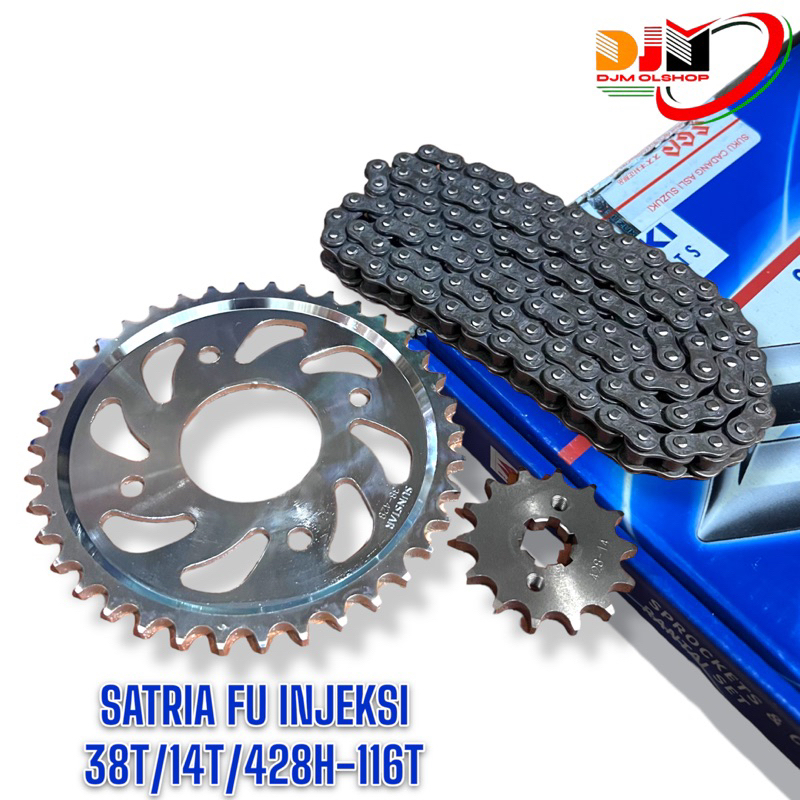Jual GEAR SET SUZUKI SATRIA FU INJEKSI ORI SGP 2700012K00KIT Shopee