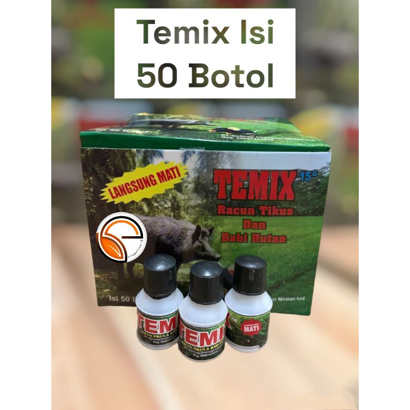 Jual TEMIX BOTOL DEFINDO ISI 50 TUTUP HITAM TEMIX RACUN TIKUS DAN BABI ...