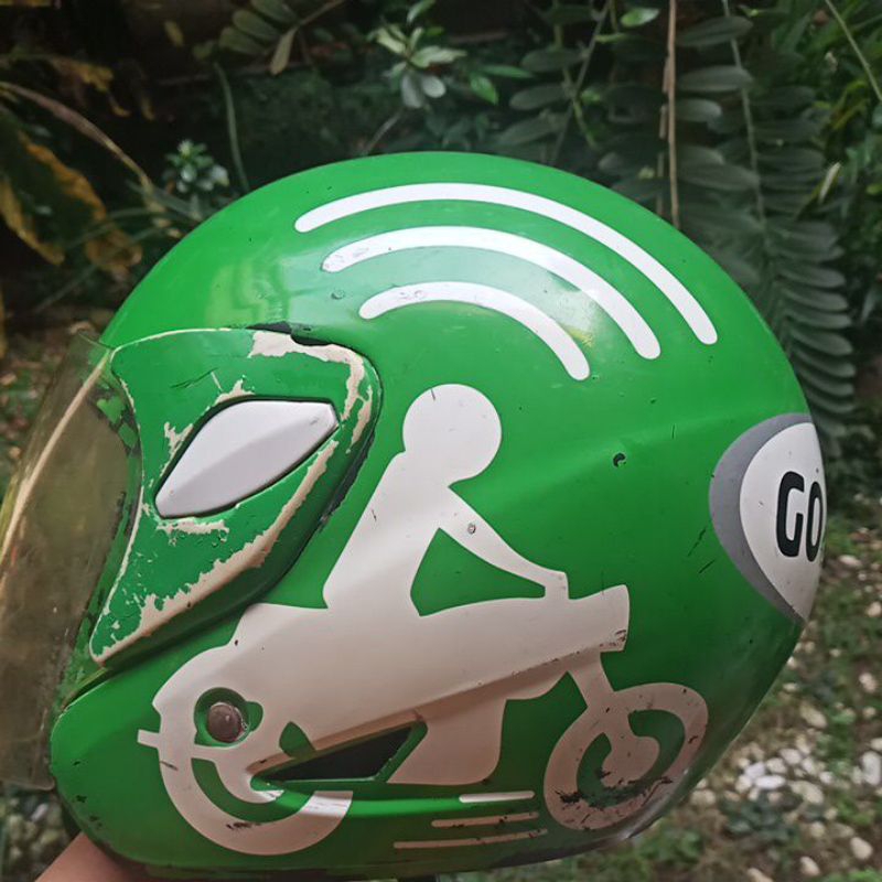 Jual [TERSISA HELM GJEK SAJA] Helm Bekas / Helm Half Face Bekas/ Helm