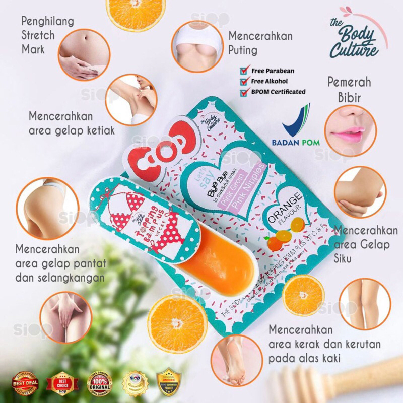 Jual The Body Culture Topping Balm Plus 30 Gram / Underarm gel | Shopee ...