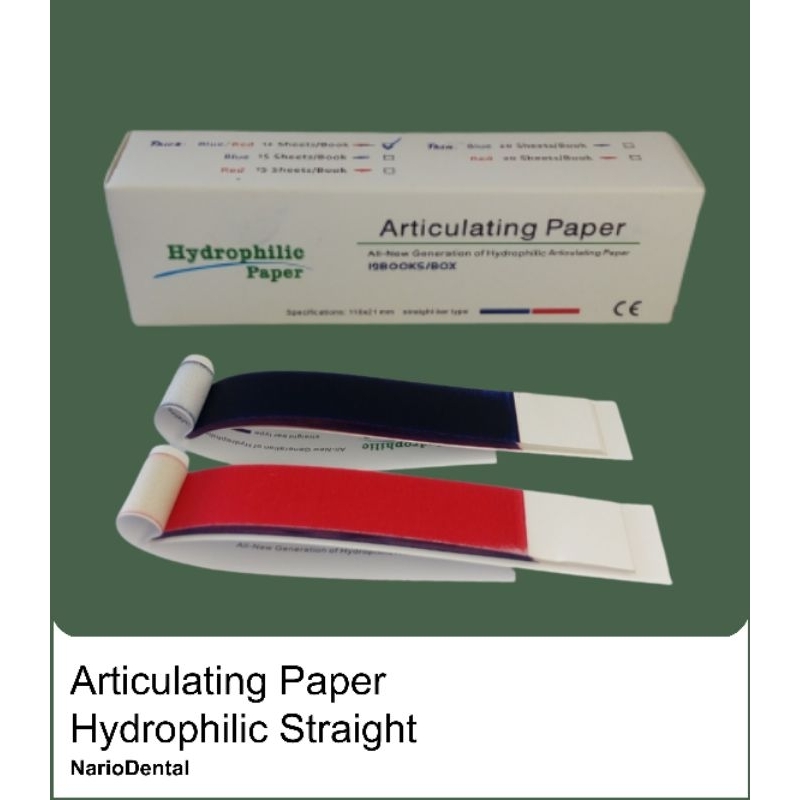 Jual Dental articulating paper straight hydrophillic paper Shopee