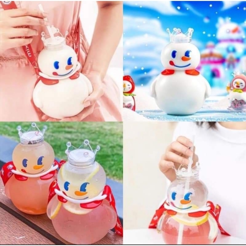 Jual Botol Minum Mixue Tumblr 700ml dengan tali Mixue botol minum ...