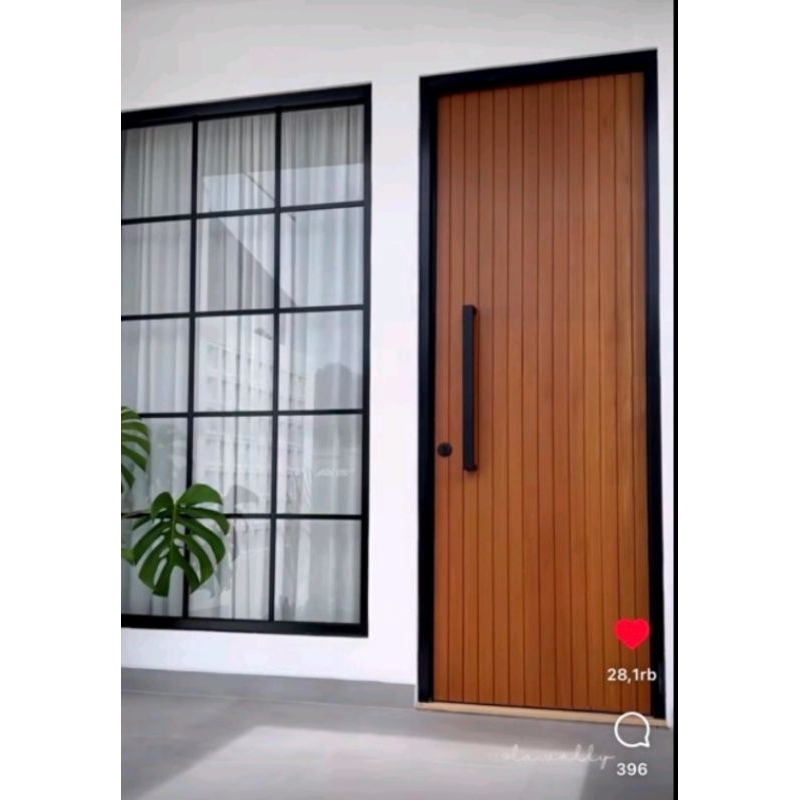 Jual Kusen Berikut Daun Pintu Minimalis Garis Garis Shopee Indonesia