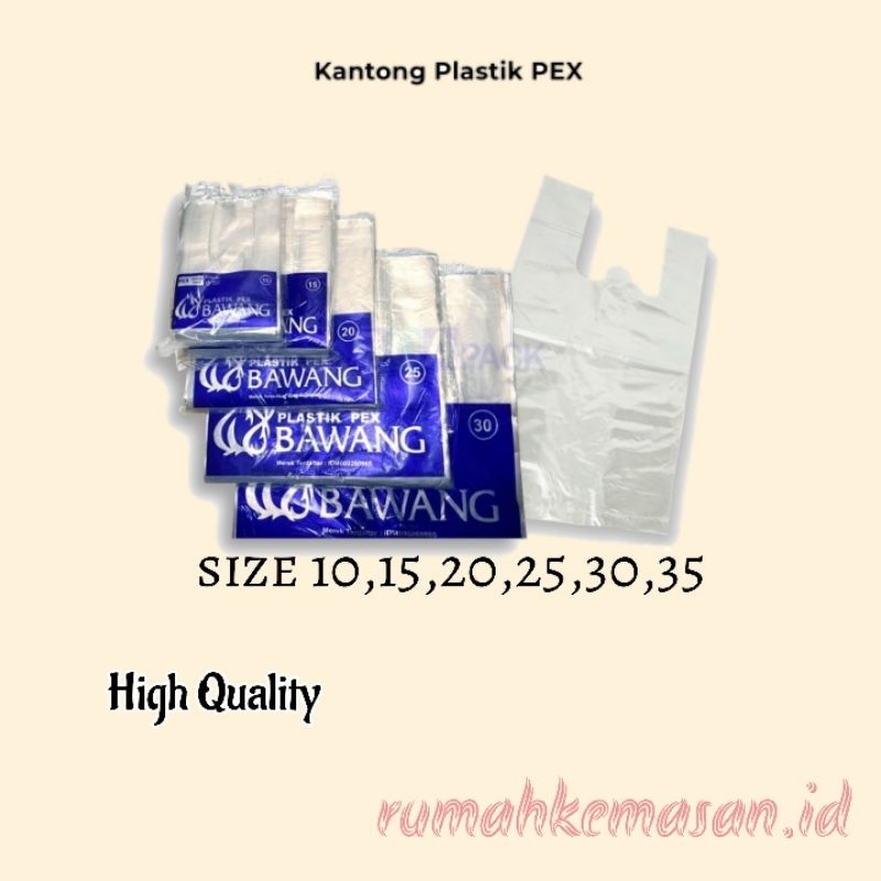 Jual Kantong Plastik Kresek Bening Pex Bawang Ukuran Shopee Indonesia