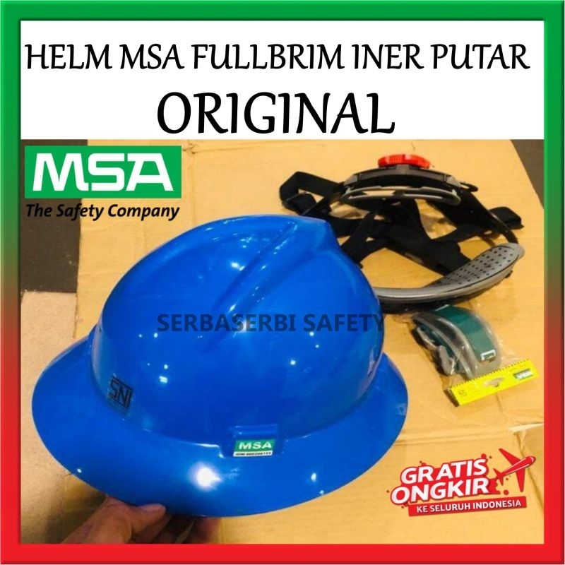 Jual SAFETY HELMET MSA USA FULLBRIM INER FASTRACK PUTAR ORIGINAL HELM