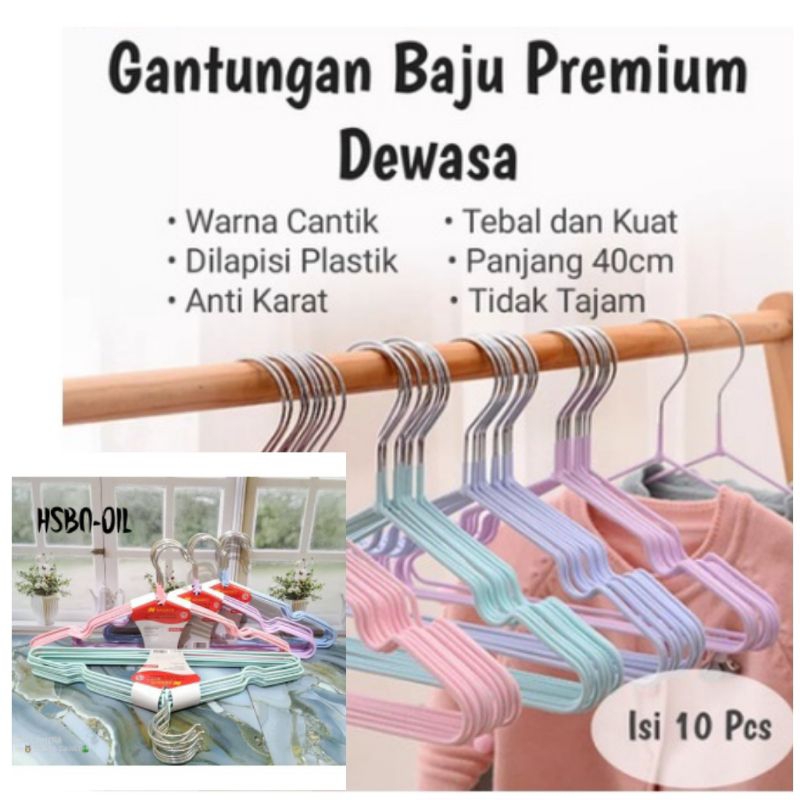 Jual Gantungan Baju Hanger Baju Kawat Stainless Kapstok Kawat Shopee Indonesia