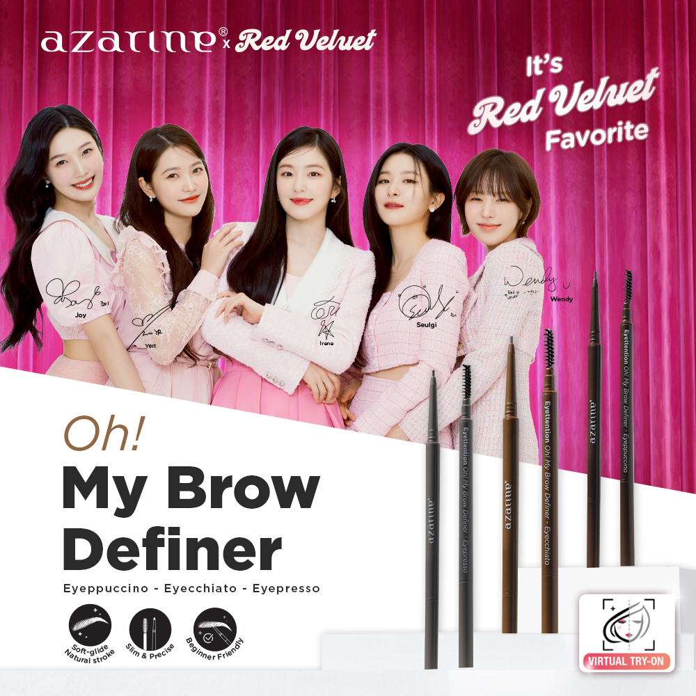 Jual [Azarine x Red Velvet] Oh! MY BROW DEFINER Eyebrow Pemula Beginner