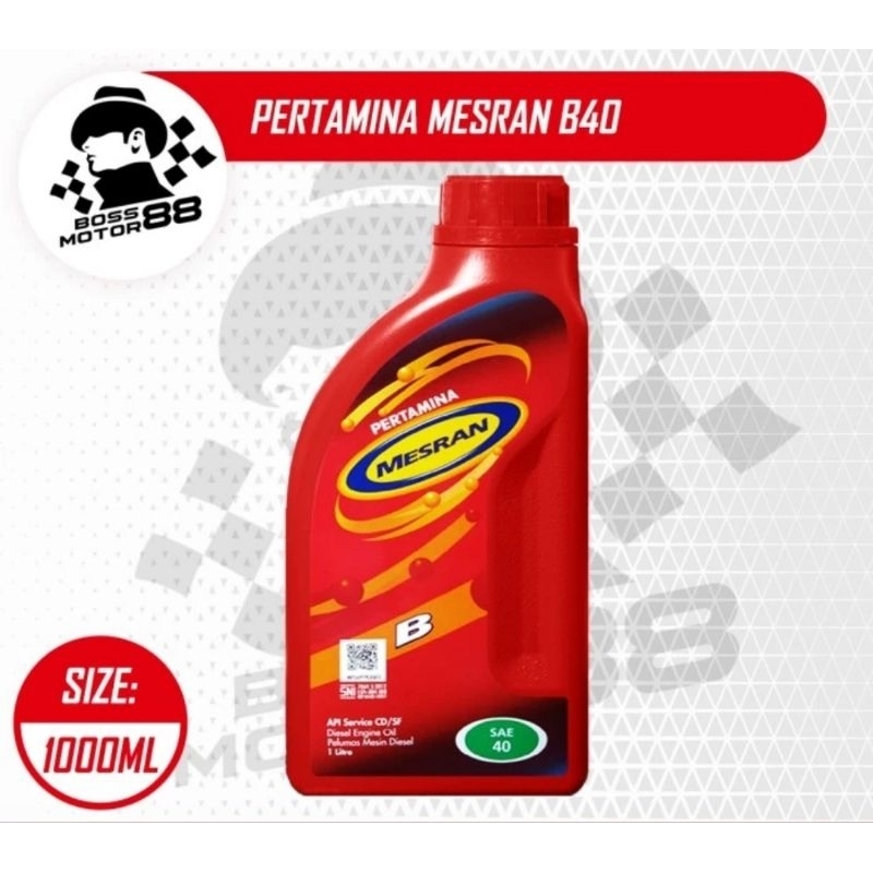 Jual OLI PERTAMINA MESRAN B40 1L | Shopee Indonesia