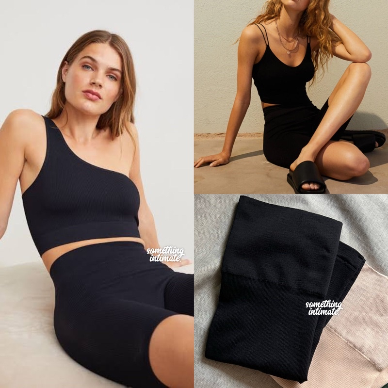 Forever 21 Active Perforated Biker Short Leggings F21 Bikers Legging Pendek Workout Cycling Pants