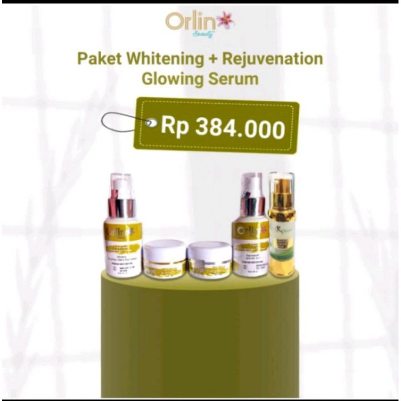 Jual paket brightening platinum + serum Rejuvenation/skincare viral