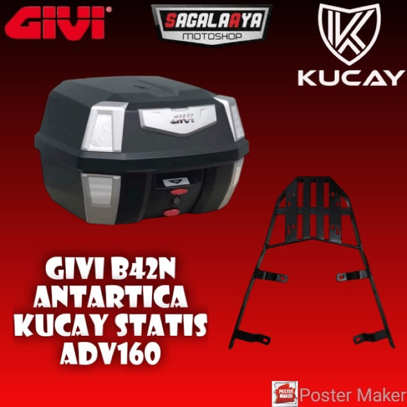 Jual Paket Givi B42N Antartica Bracket Kucay statis ADV160 ADV 160 ...