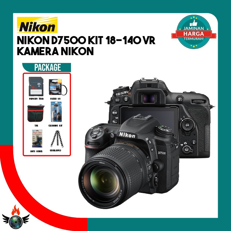 Jual Nikon D7500 KIT 18-140 MM VR KIT KAMERA NIKON 7500 DSLR | Shopee ...