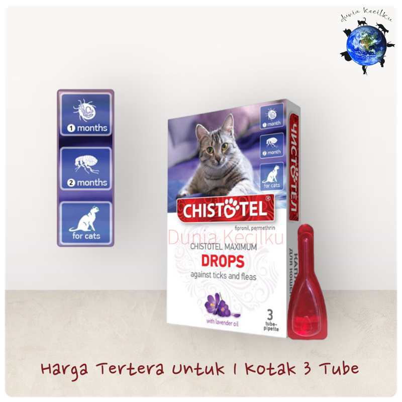 Jual Chistotel Maximum Spot On Adult Cats - Tetes Kutu Kucing Dewasa (1 ...