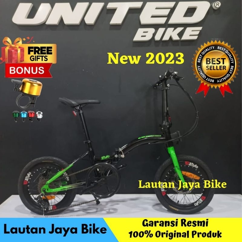 Jual SEPEDA LIPAT 16 IN UNITED STYLO SPORTY NEW | Shopee Indonesia