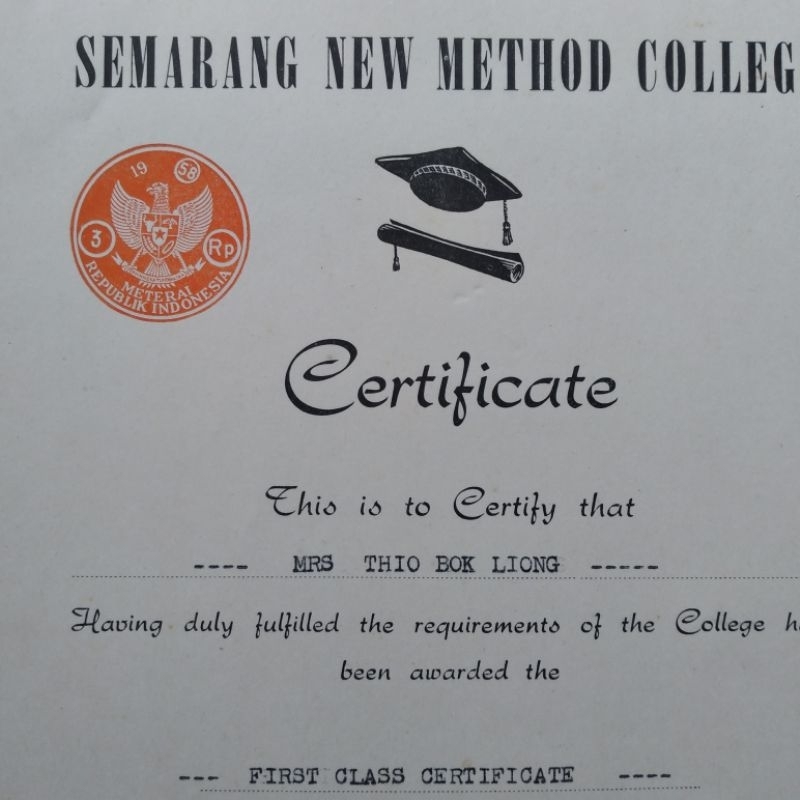 Jual Koleksi Arsip Kuno Jadul ASLI Sertifikat Semarang New Method ...