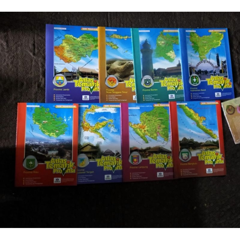 Jual Original Satu Paket Buku Peta Atlas Tematik 34 Provinsi Isi 34