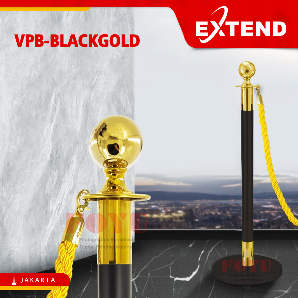 Jual Tiang Pembatas Antrian Antrean VIP Emas Hitam Besi Coating Queue ...