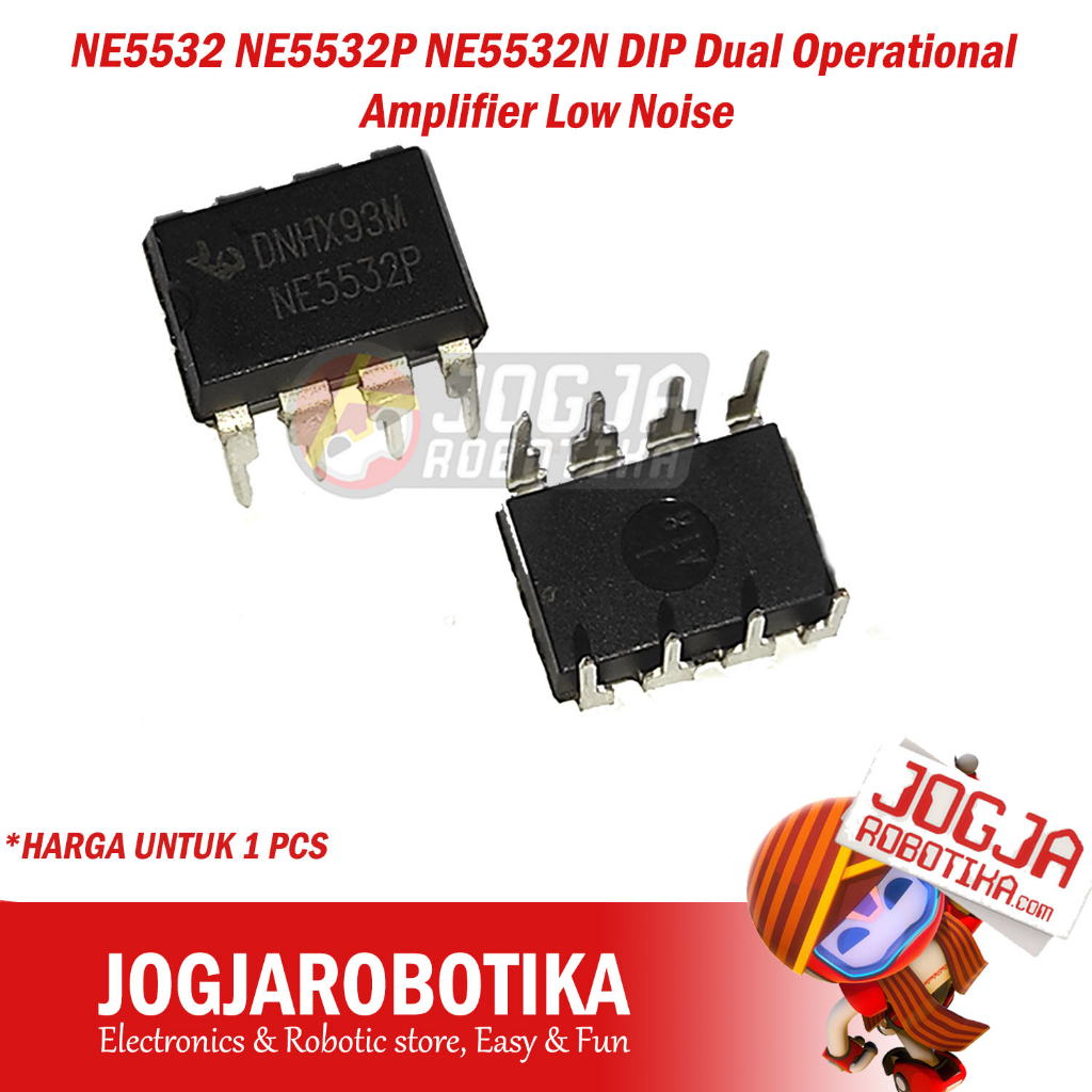 Jual NE5532 NE5532P NE5532N DIP Dual Operational Amplifier Low Noise ...