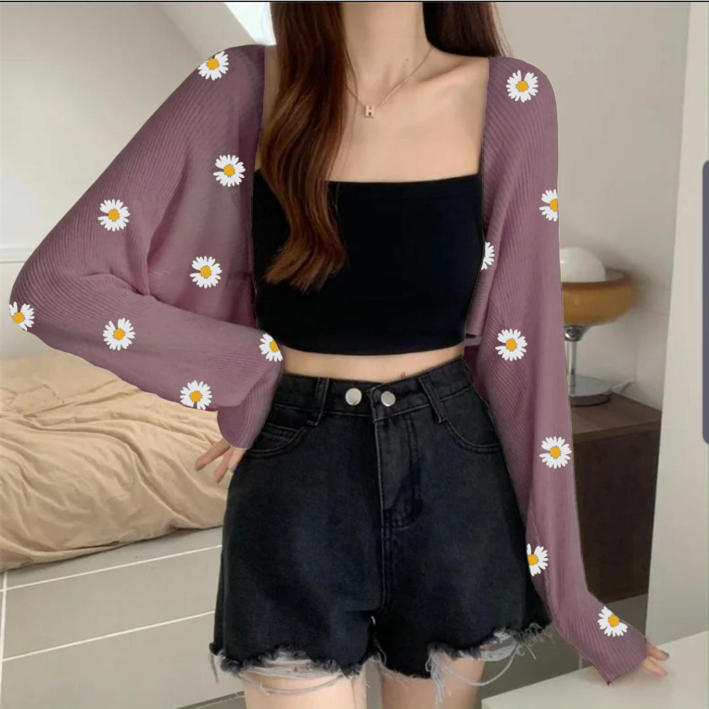 Jual Bolero Rajut Lucu Cardigan Luaran Sweater Korean Unik | Shopee ...