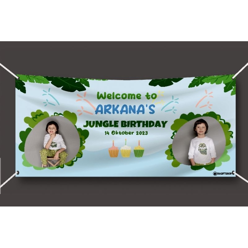 Jual Banner Ultah / Spanduk Ulang Tahun / Backdrop Ultah Custom