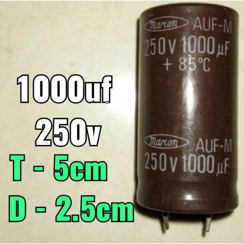 Jual 1000uf250v 1000uf 250v 1000mikro250v 1000mikro 250v 1000uf/250v ...