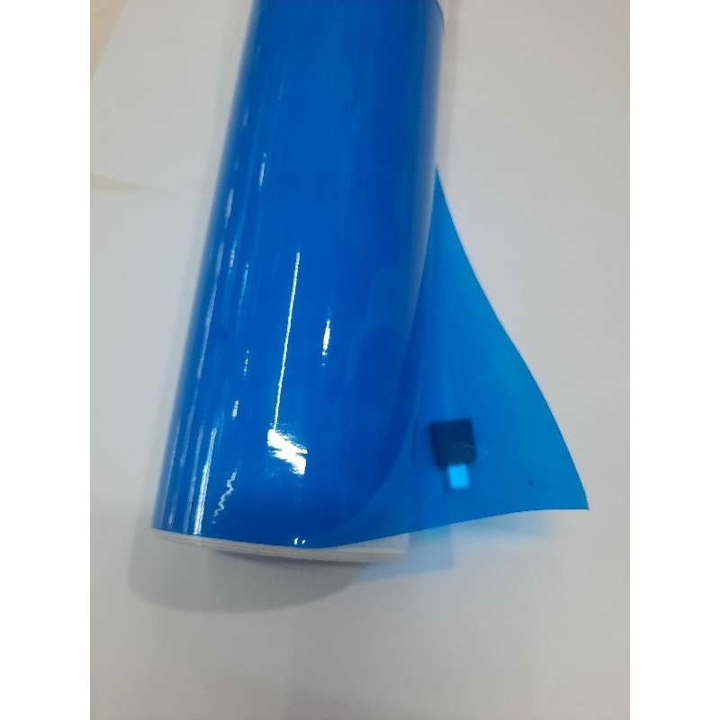 Jual Stiker Skotlet motor Biru transparan panjang 1meter lebar 45cm ...
