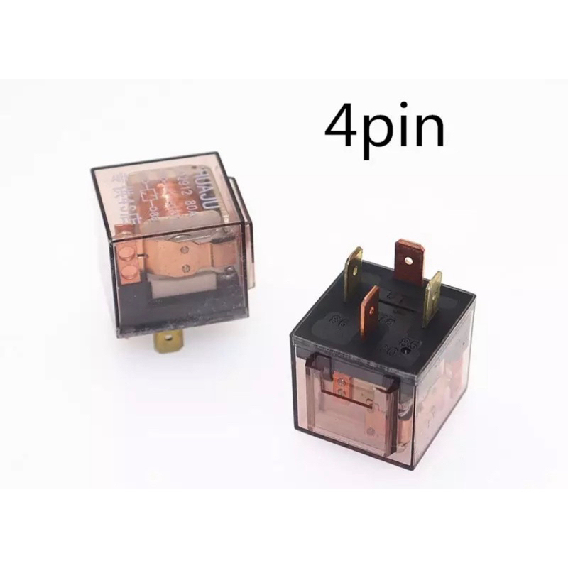 Jual Relay Klakson Transparan Kaki 4 12Volt Riley klakson alarm Motor ...