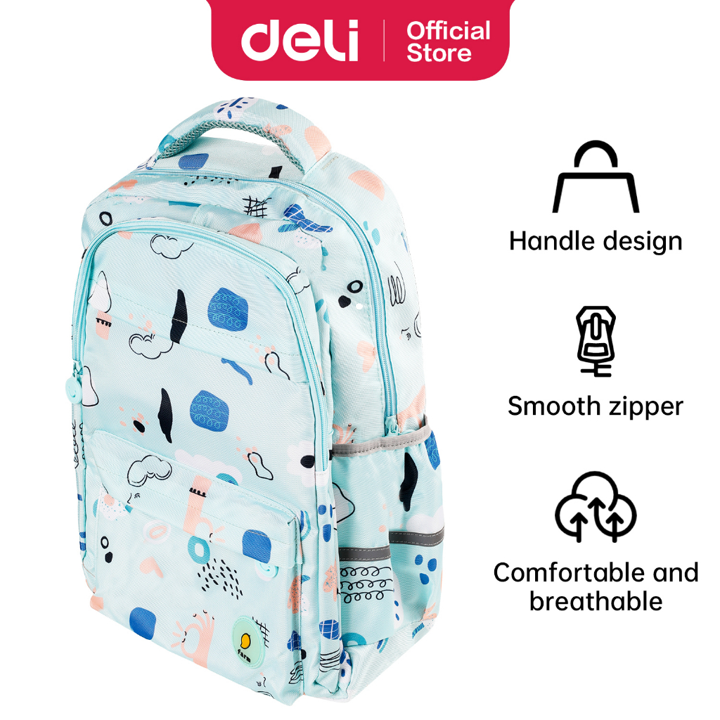 Deli Kids Backpack / Bag / Tas Ransel / Tas Sekolah 48 cm Ringan dan Kuat  EH101X