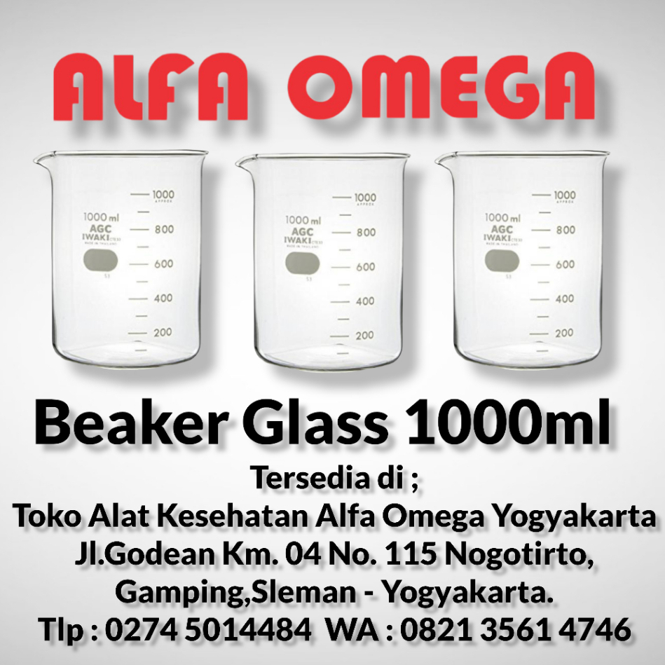 Jual Beaker Glass Iwaki 1000mlgelas Ukur 1 Litergelas Ukur Kaca 1 Liter Shopee Indonesia 9252