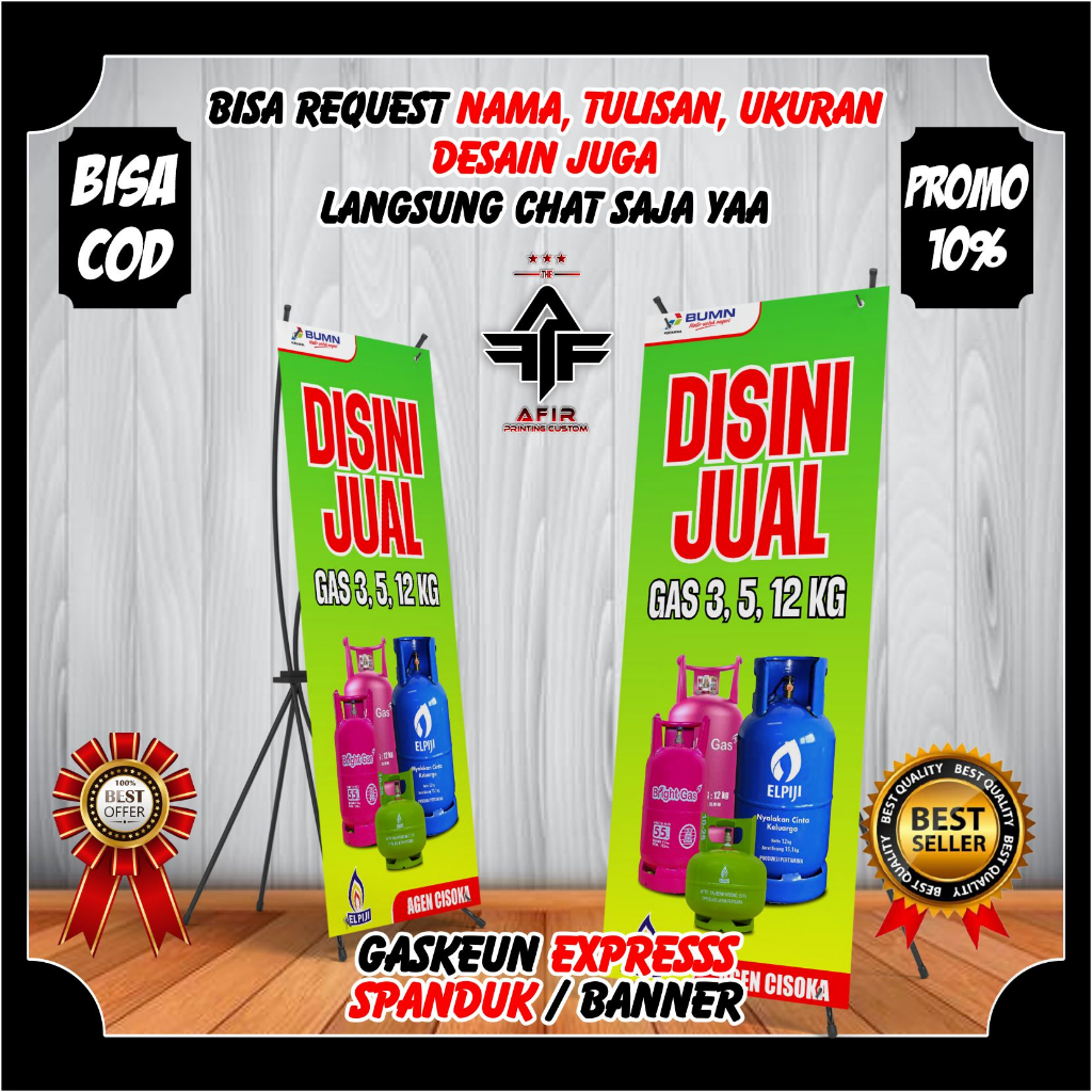Jual Spanduk Banner Jual Gas Elpiji 3 kg - Banner Warung Gas Elpiji ...