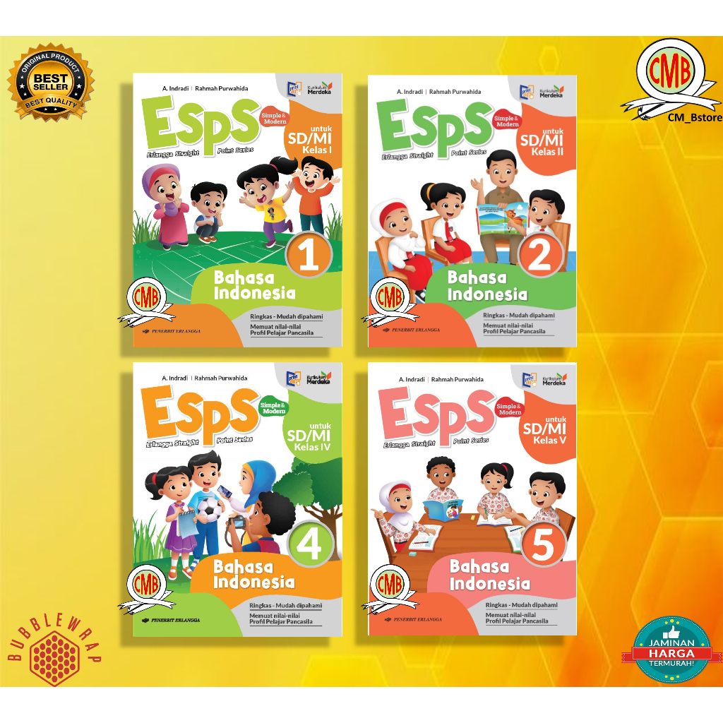 Jual Buku Esps Bahasa Indonesia Kelas 1 2 4 5 Kurikulum Merdeka