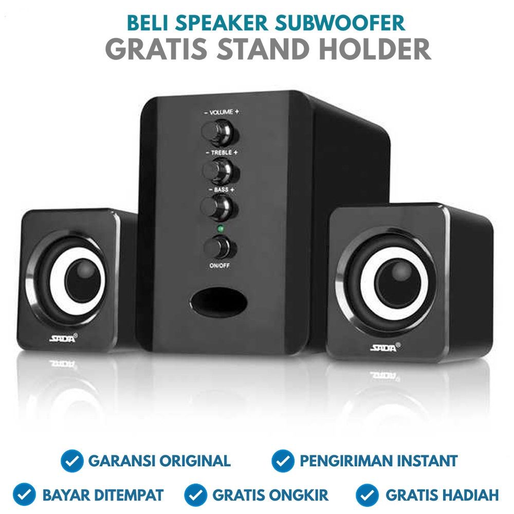 Jual speaker laptop super bass gaming Multimedia Stereo Speaker Spiker