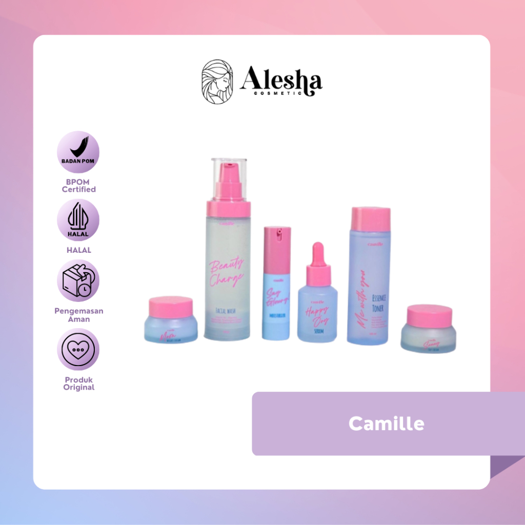 Jual CAMILLE SKINCARE PAKET / FACE WASH / MOISTURIZER / ESSENCE /SERUM