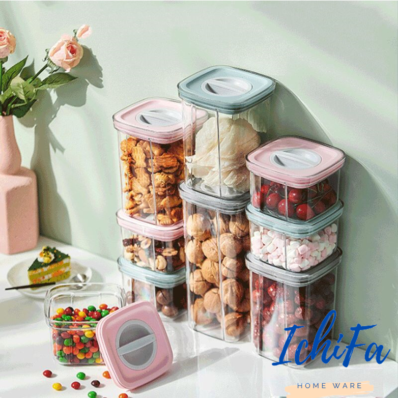 Jual Ichifa Tpls Toples Kotak Bening Kotak Tempat Penyimpanan Kacang