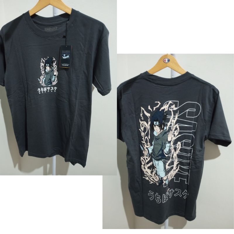 Kaos Pull and Bear Motif Anime Naruto Itachi dan sasuke