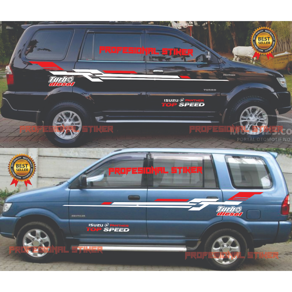 Jual Stiker Mobil Panther Model Simple Sticker Cutting Mobil Isuzu