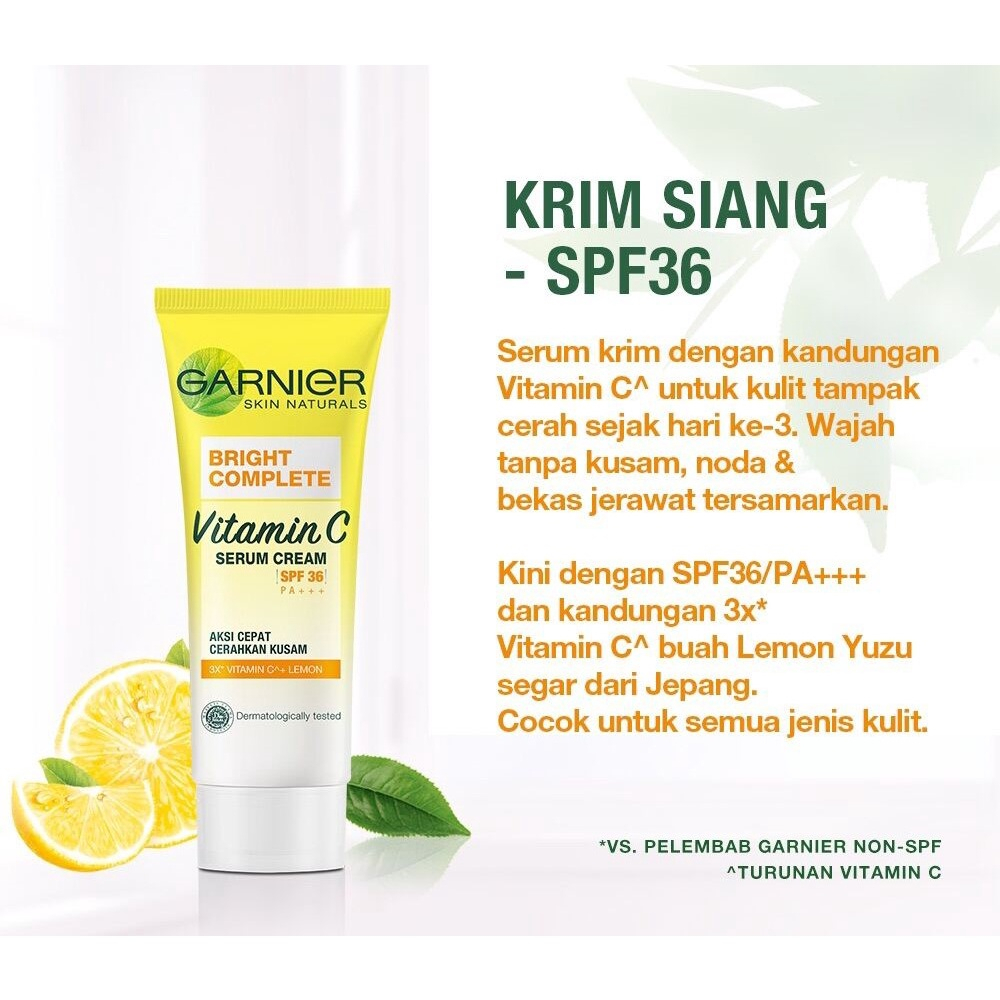 Jual Garnier Light Complete Cream Siang 20ml Shopee Indonesia