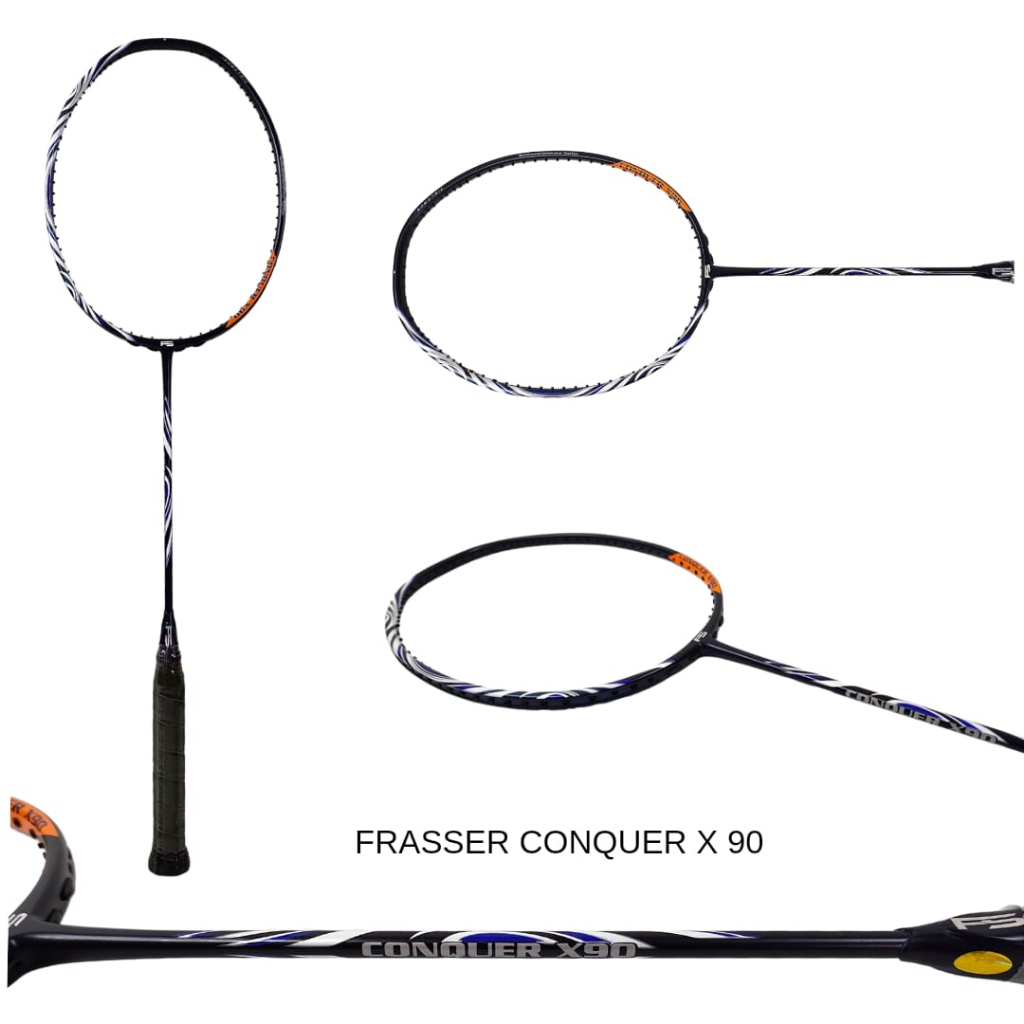 Jual Frasser Raket Badminton Bulutangkis Conquer X90 30 lbs | Shopee ...