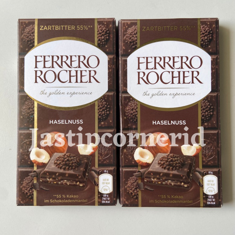 Jual COKELAT FERRERO ROCHER CHOCOLATE BAR 90gr /RAFAELLO CHOCOLATE ...