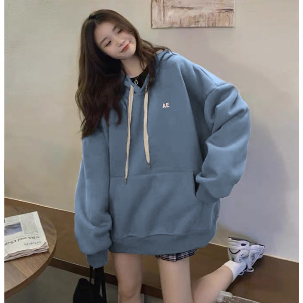 Jual Hoodie Oversize AE Bordir XXL Sweater Hoodie Oversize Korea Style Shopee Indonesia