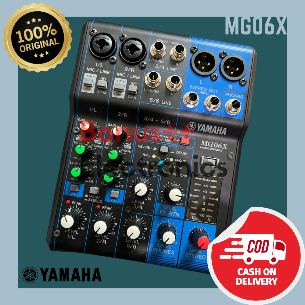 Jual Mixer Yamaha MG06X 6 Channel ORIGINAL Garansi Resmi Yamaha 