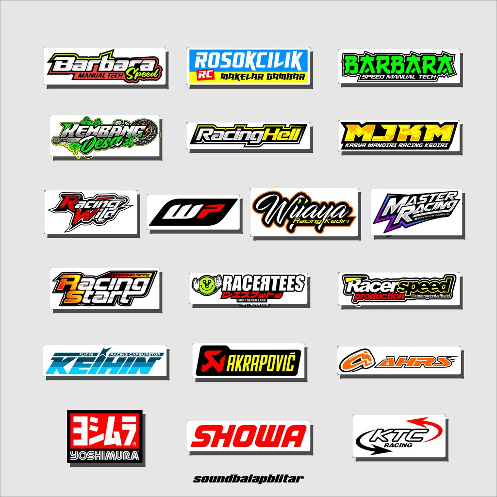 Jual stiker barbara speed terbaru / stiker racing / stiker herex ...