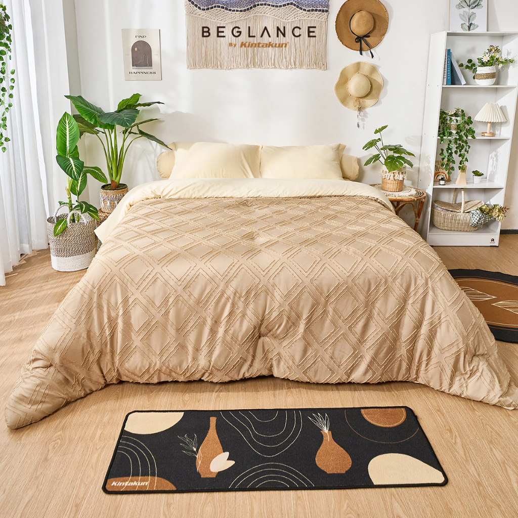 Jual Kintakun Bed Cover Set Sprei Fitted 160/180 Beglance Microtex