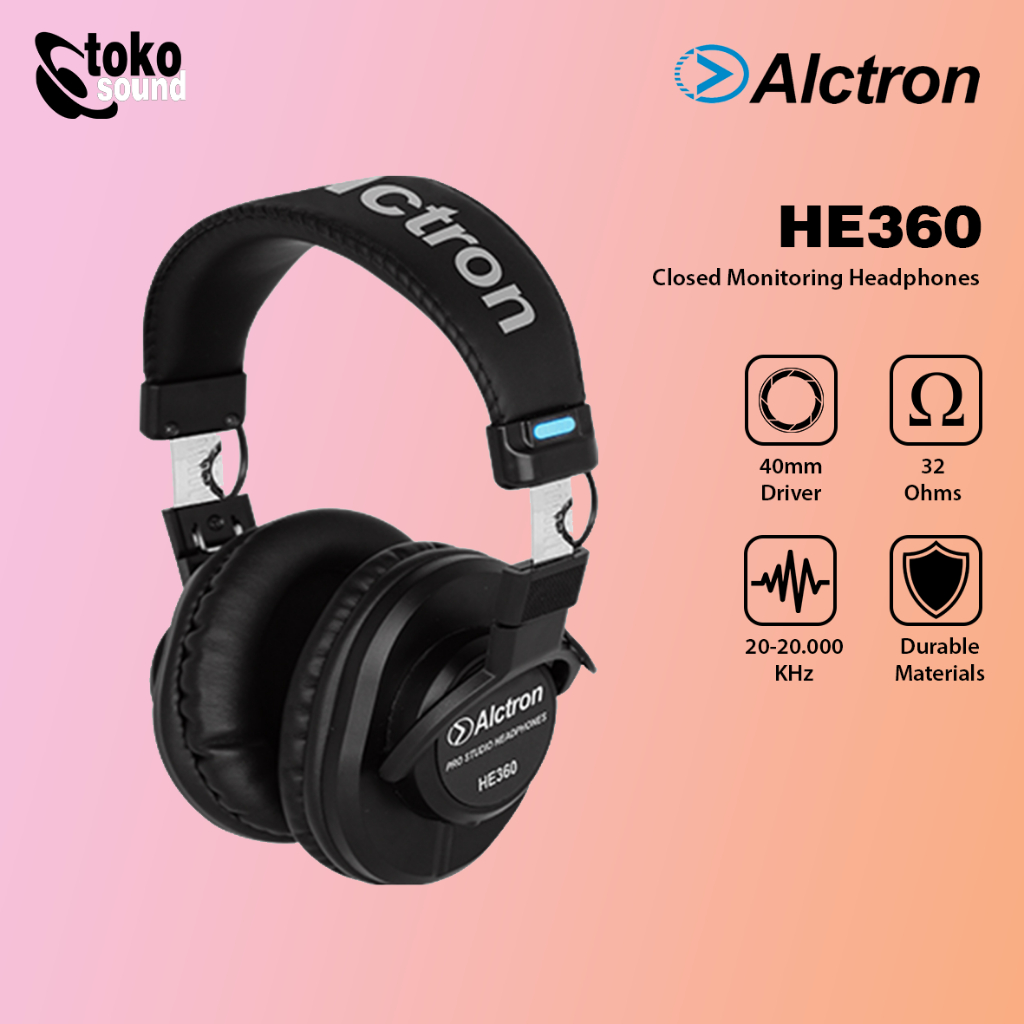 Jual ALCTRON HE360 HE 360 - Closed Monitoring Headphones | Shopee Indonesia