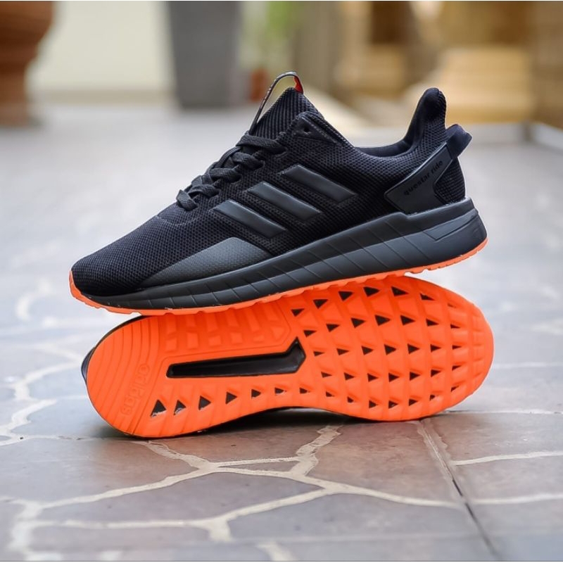 Adidas questar ride black hot sale orange