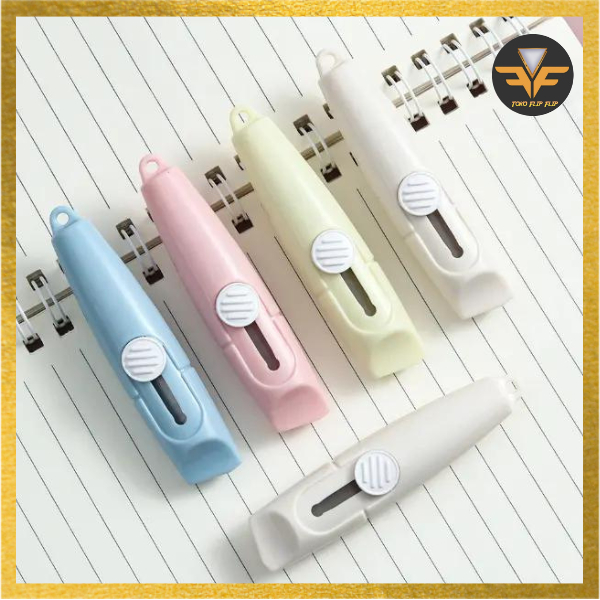 Cutter Mini bentuk Peluit Seruling Karakter Tajam Cutter Mini Travelling Serbaguna Pemotong Lucu