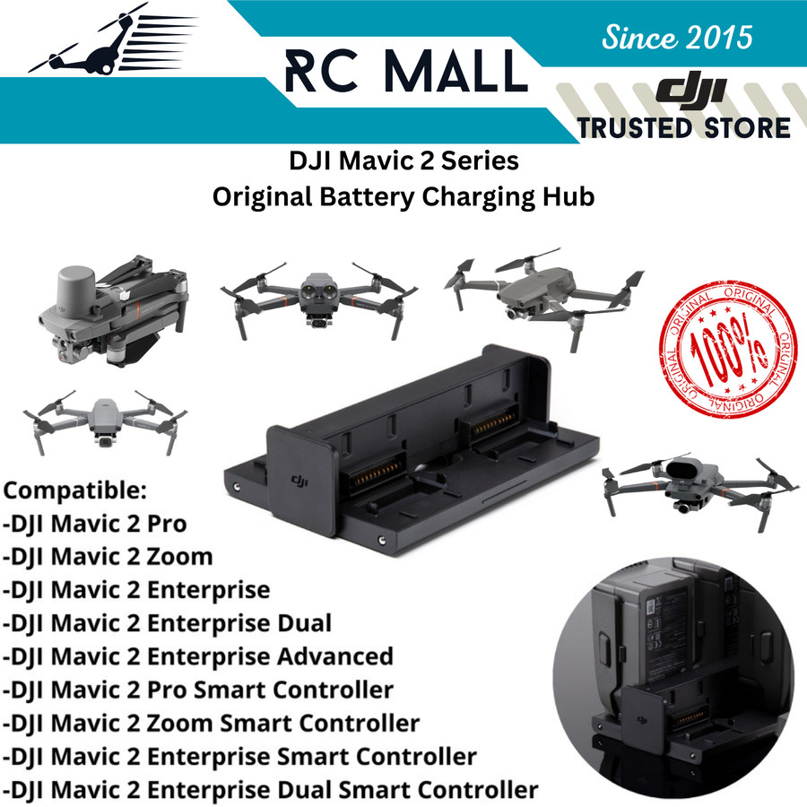 Jual Battery Charging Hub DJI Mavic 2 Pro Battery Charger Baterai DJI ...
