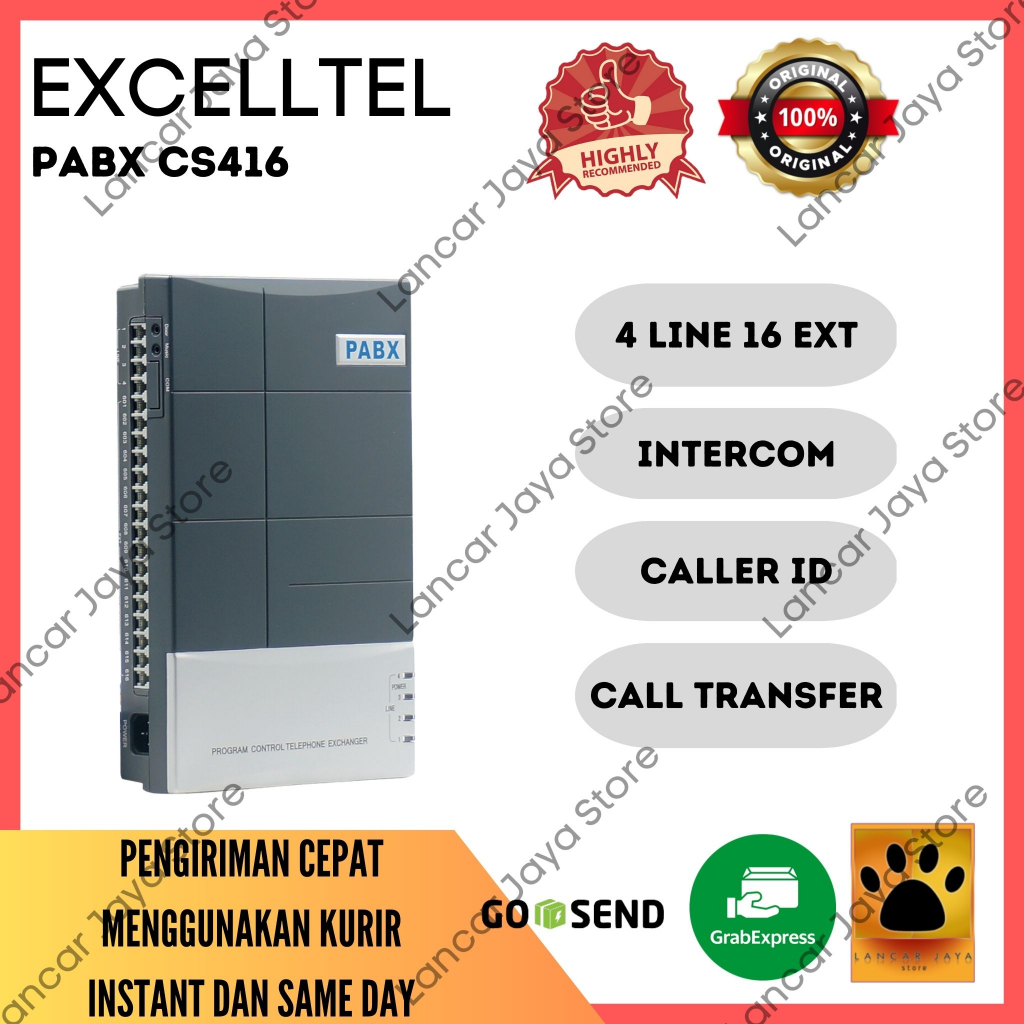 Jual PABX Excelltel CS-416 (4Line 16EXT)Switching Telepon Meja Kantor ...