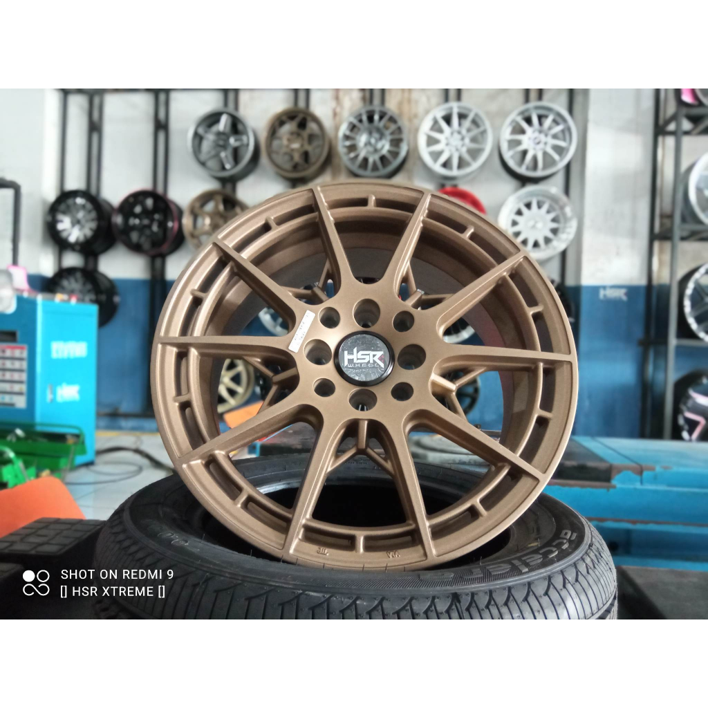Jual velg r15 velg hsr ck05 ring 15 lebar 7 et42 bronze buat brio yaris ...
