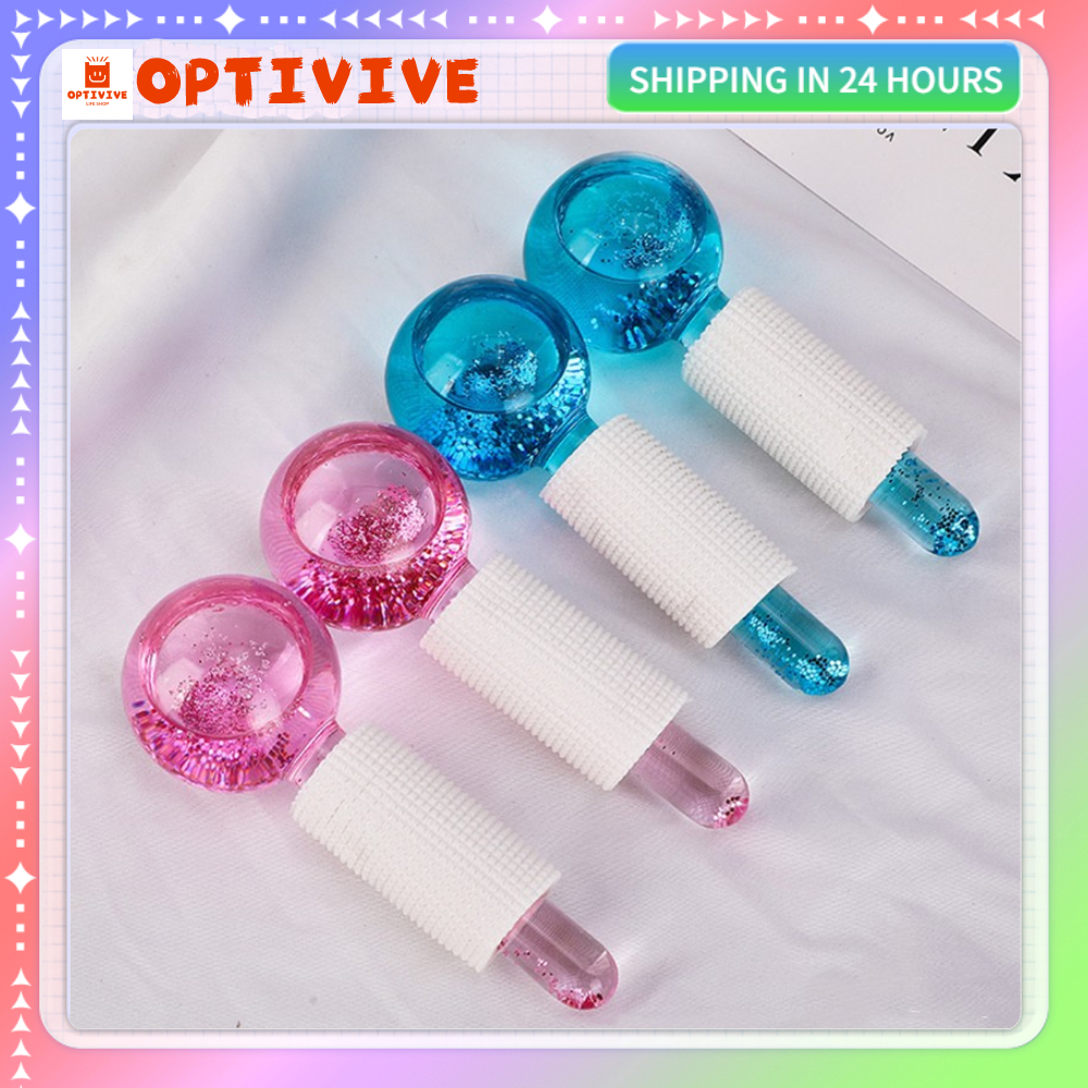 Jual Optivive Ready Stock Cod Ice Globe Roller Is Pcs Crystal Ice Ball Bola Kecantikan